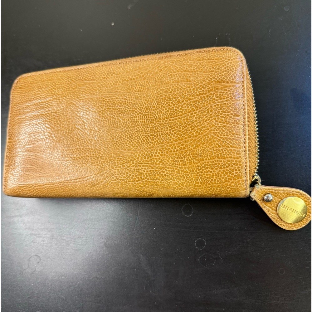 Brahmin Tan Leather Wallet